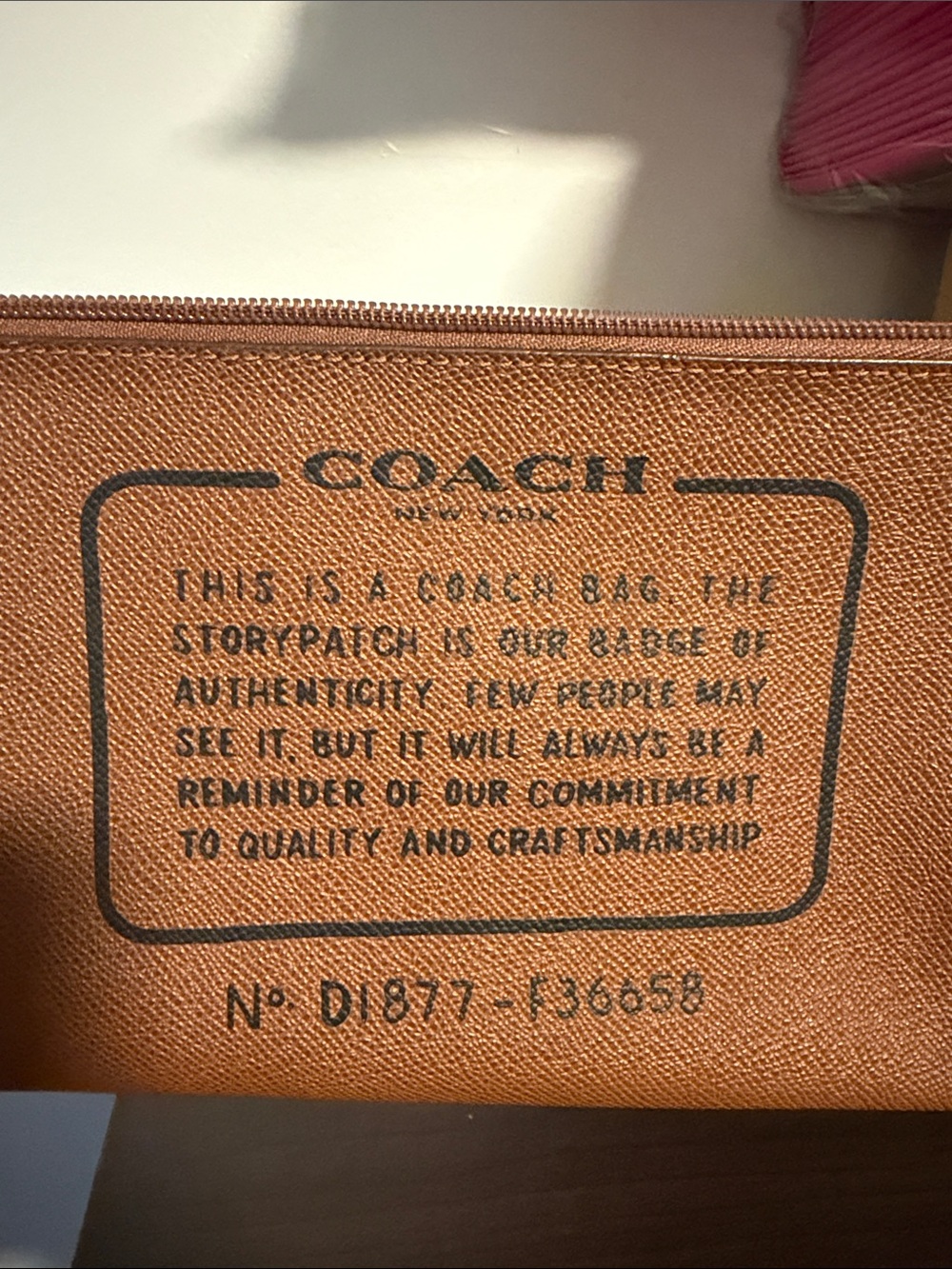 Coach large zip wristlet. - Picture 6 of 6